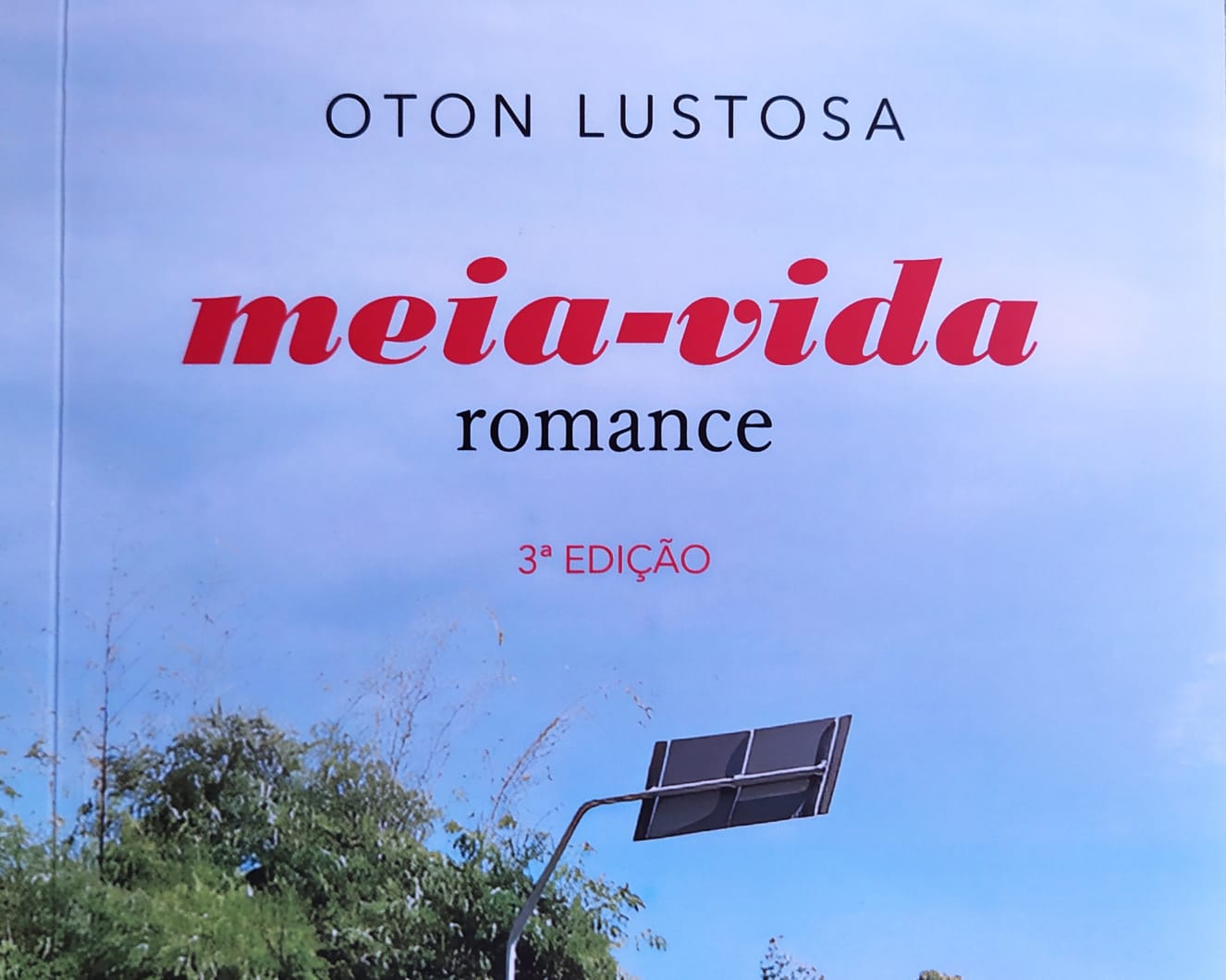 Reprodução parcial da capa do romance.